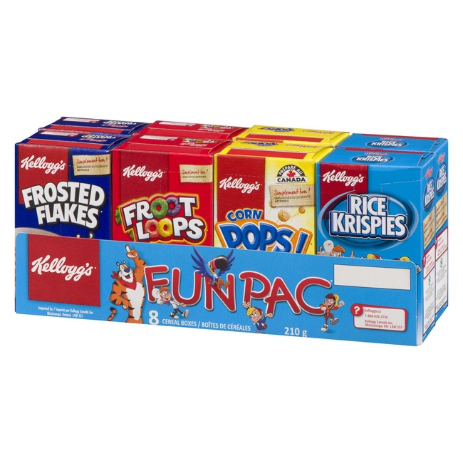 Kellogg's Fun Pac 8 Cereal Boxes 210 g | Powell's Supermarkets