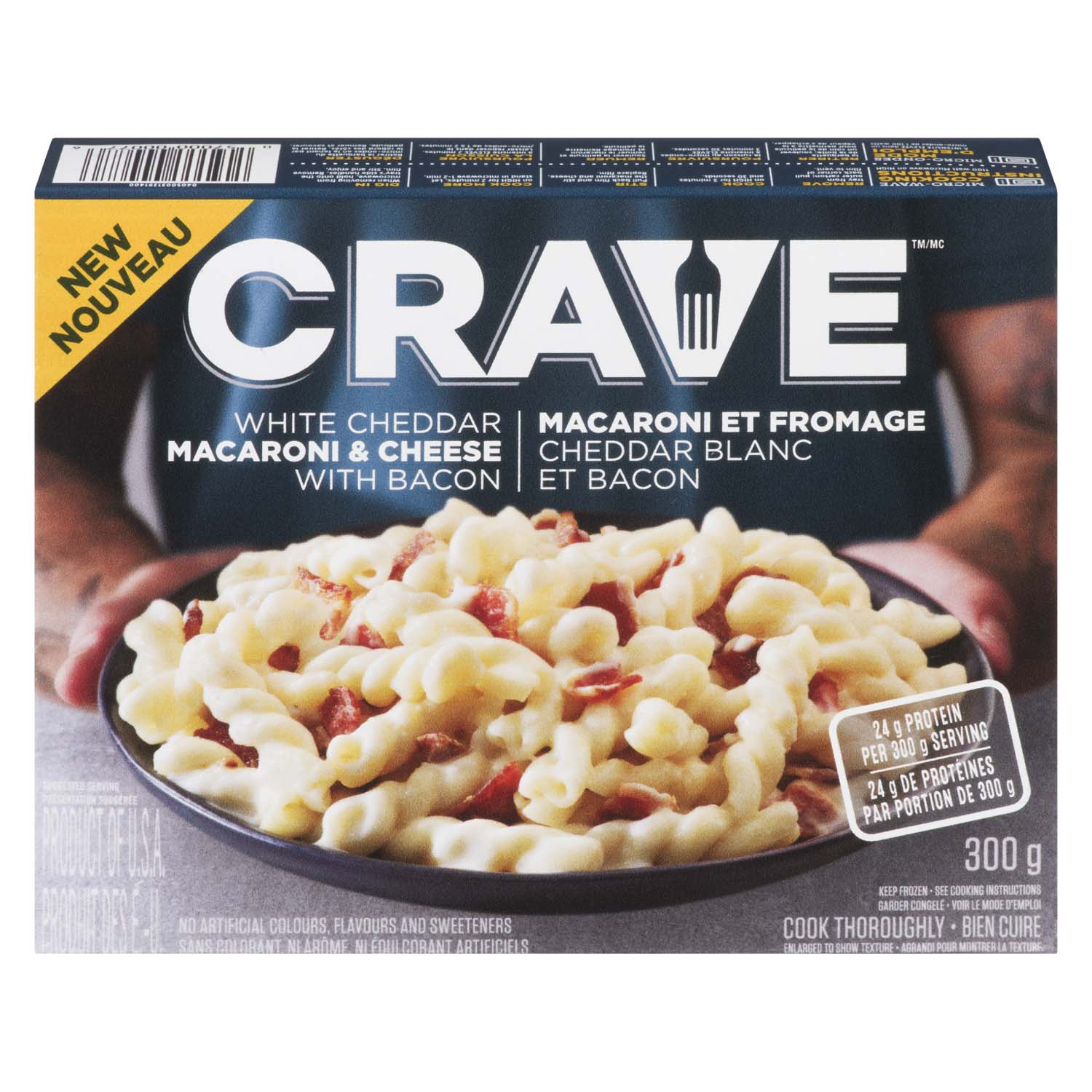 Crave Macaroni & Cheese White Cheddar with Bacon 300 g