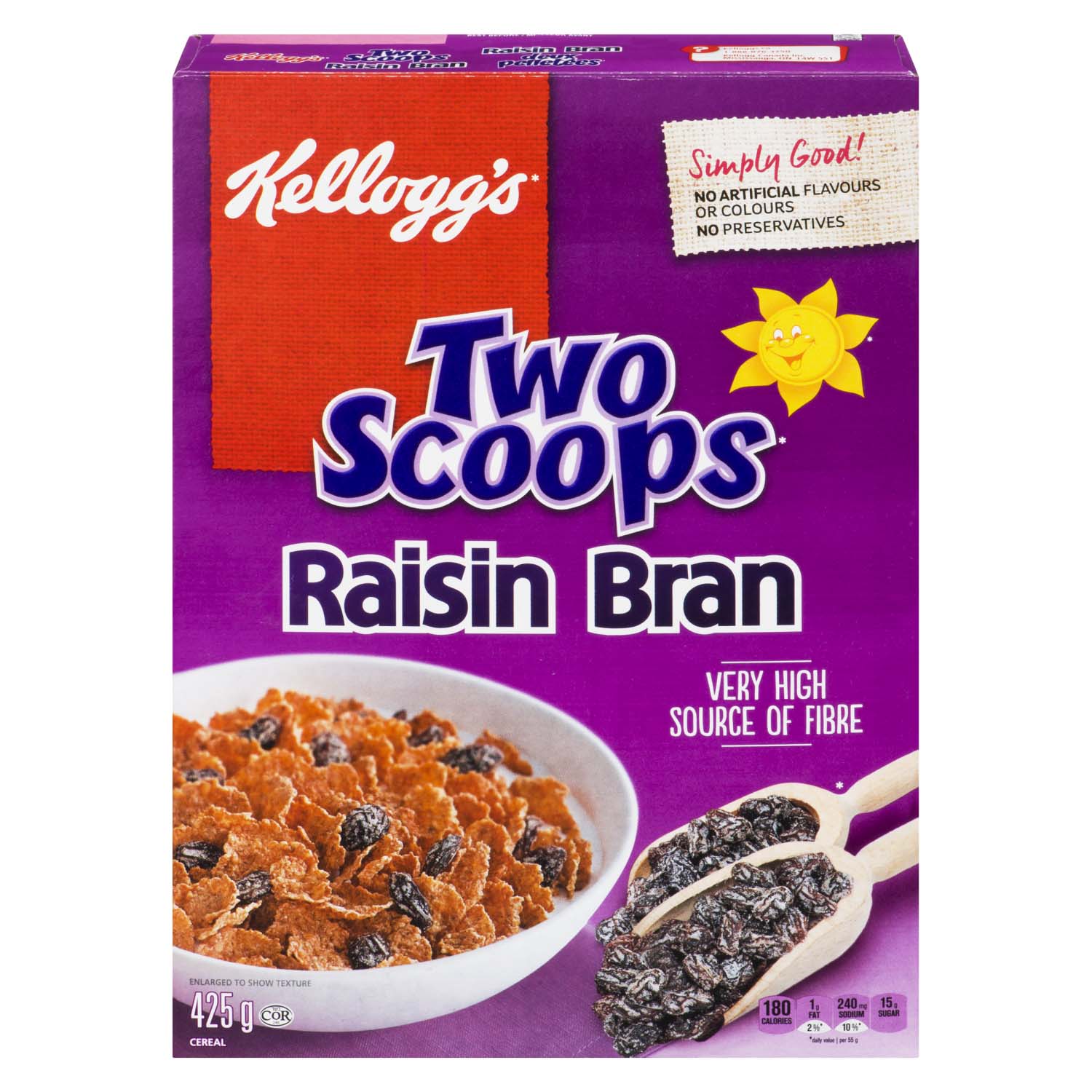 Two Scoops Raisin Bran Cereal 425 g | Powell's Supermarkets