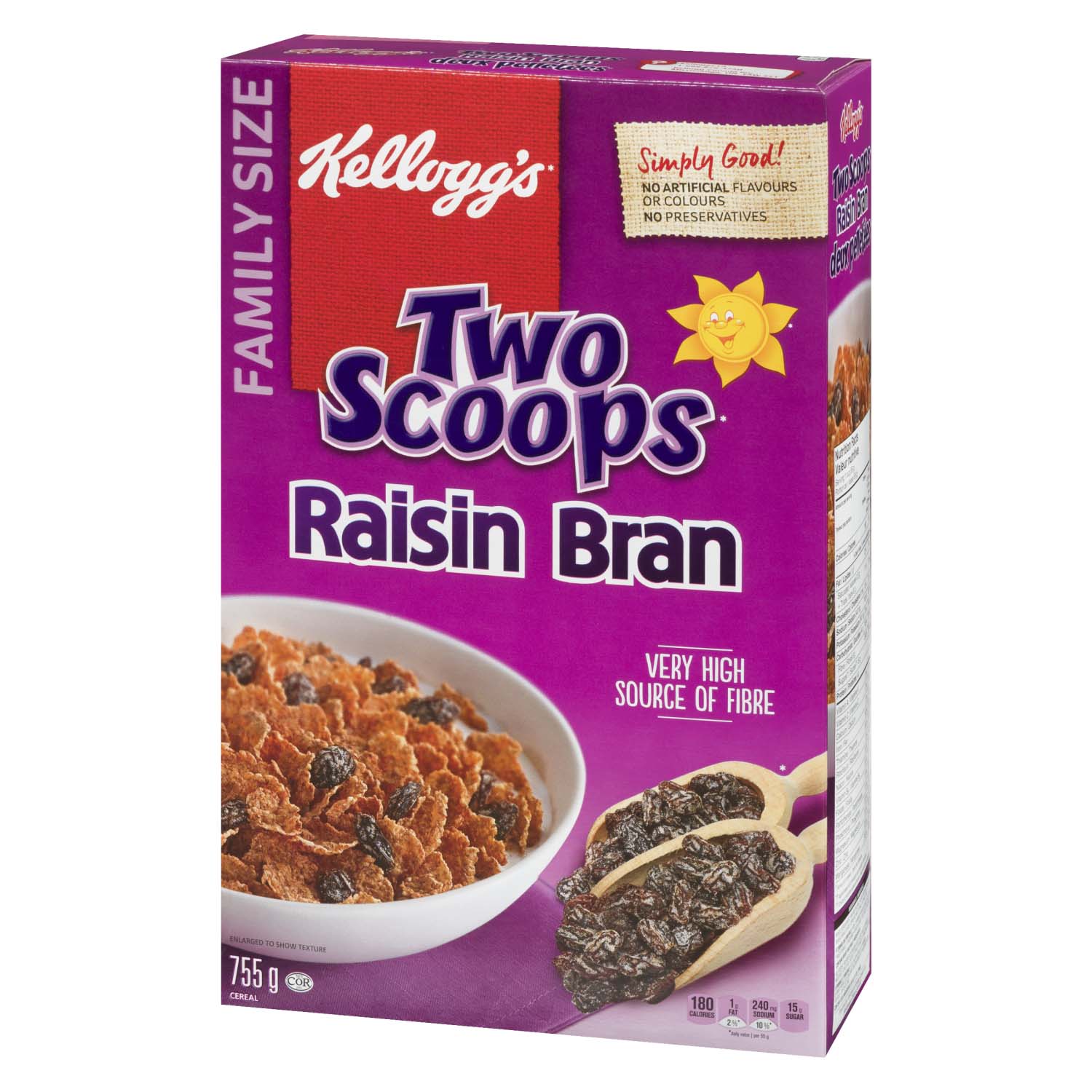 Two Scoops Raisin Bran Cereal Family Size 755 g | Powell's Supermarkets