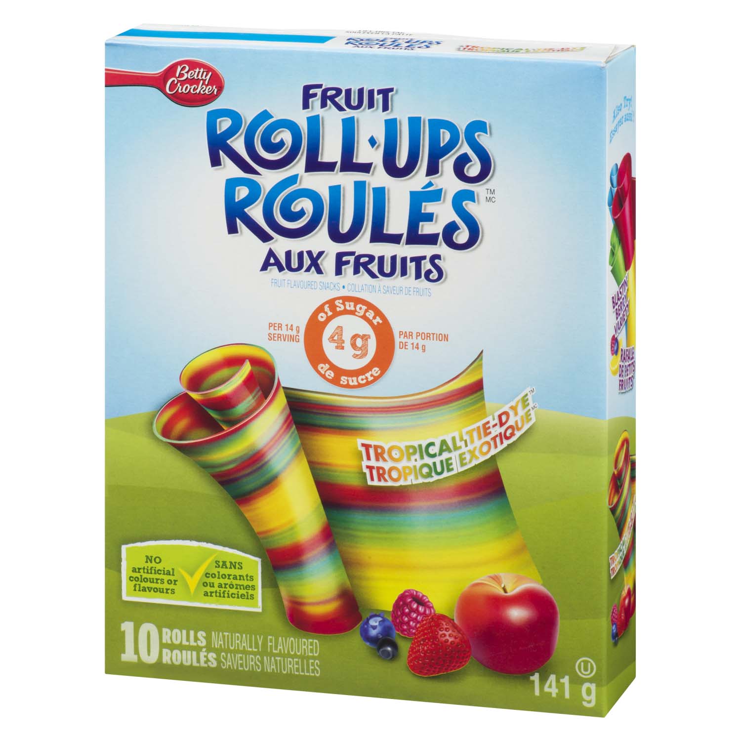 Fruit Roll-Ups Fruit Flavoured Snacks Tropical Tie-Dye