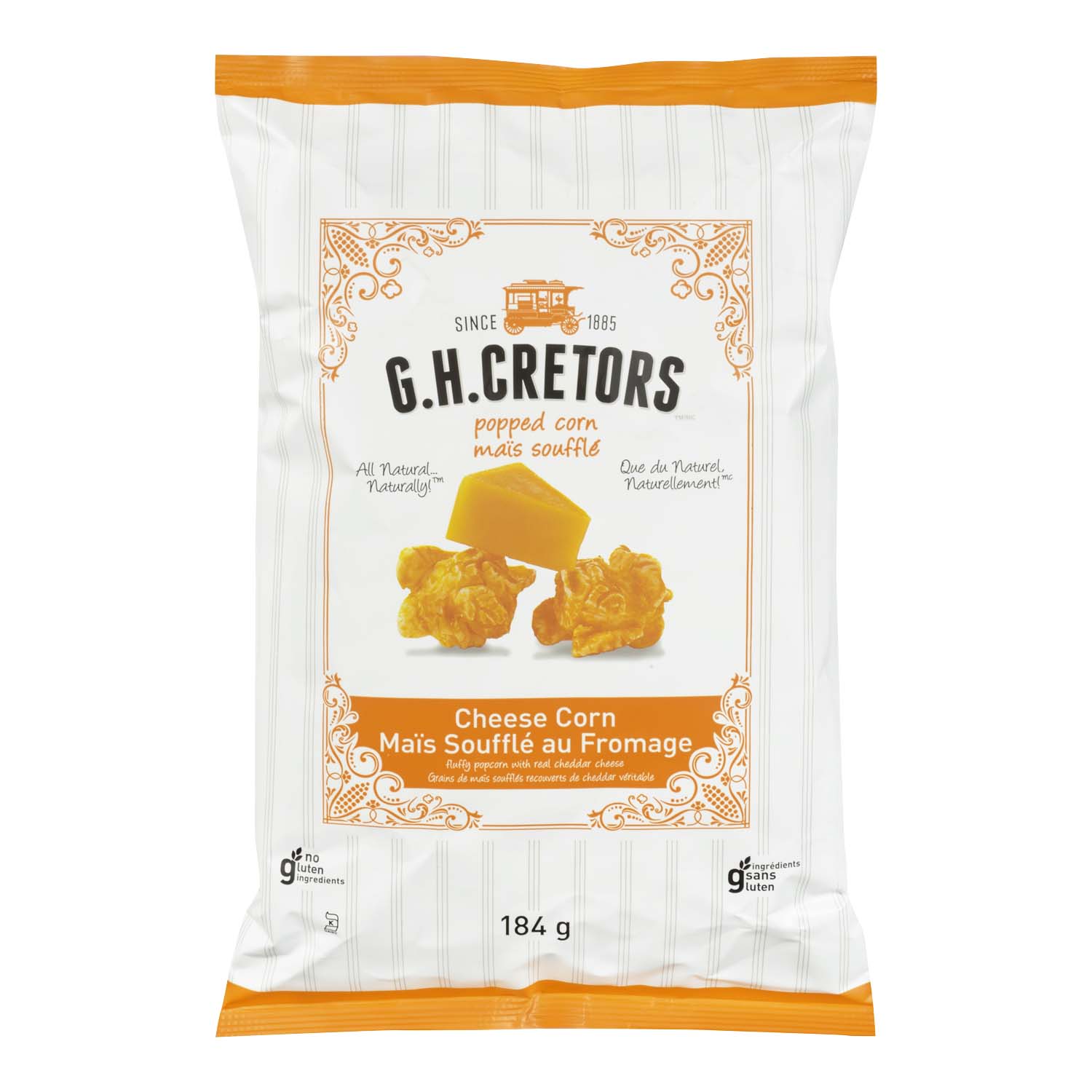 G.H. Cretors Popped Corn Just the Cheese Corn 184 g