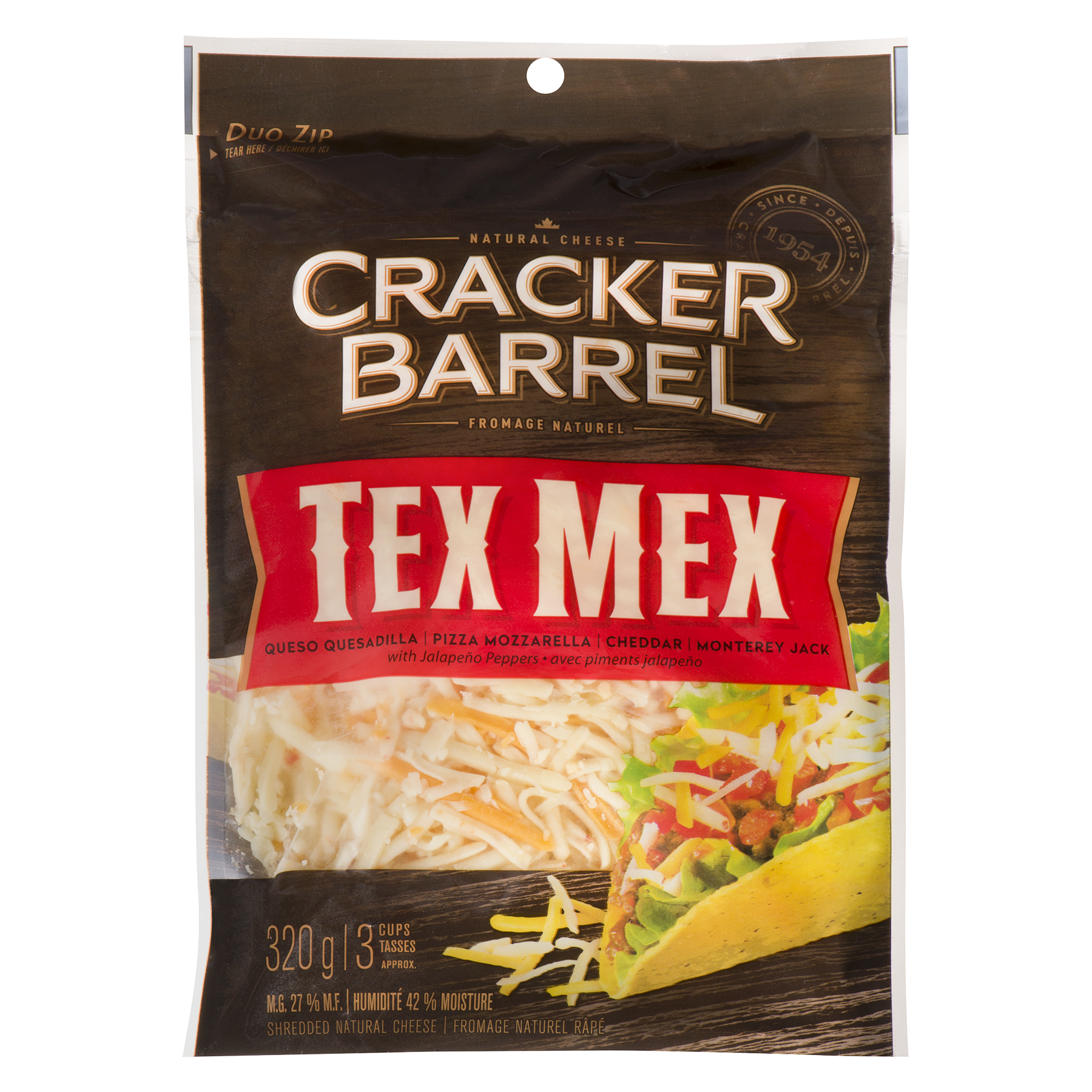 Cracker Barrel Shredded Cheese Tex mex