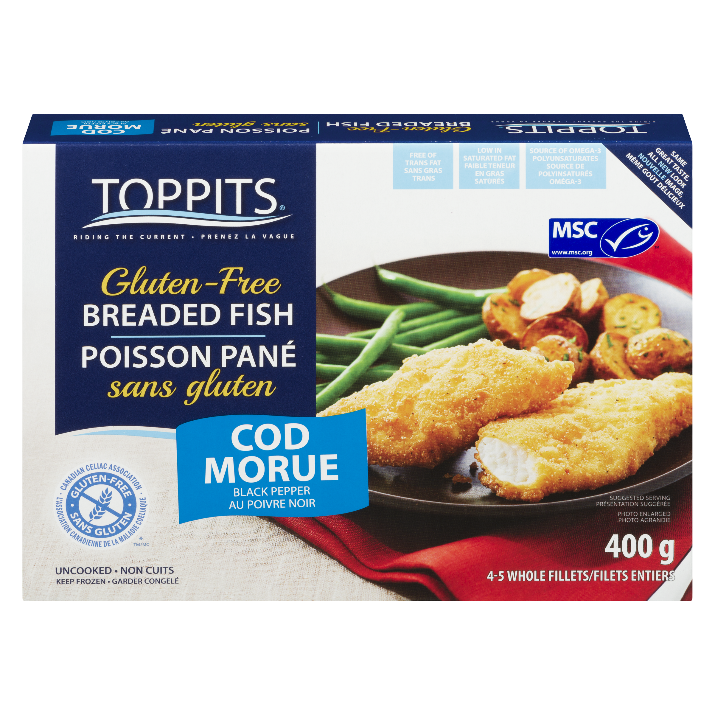 TOPPITS BRD COD PORTION BLK PE Powell's Supermarkets