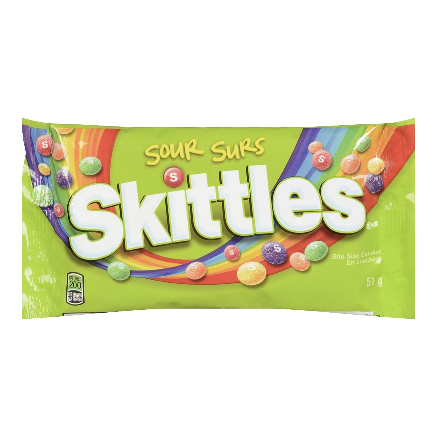 Skittles Bite Size Candies Sour 51 g