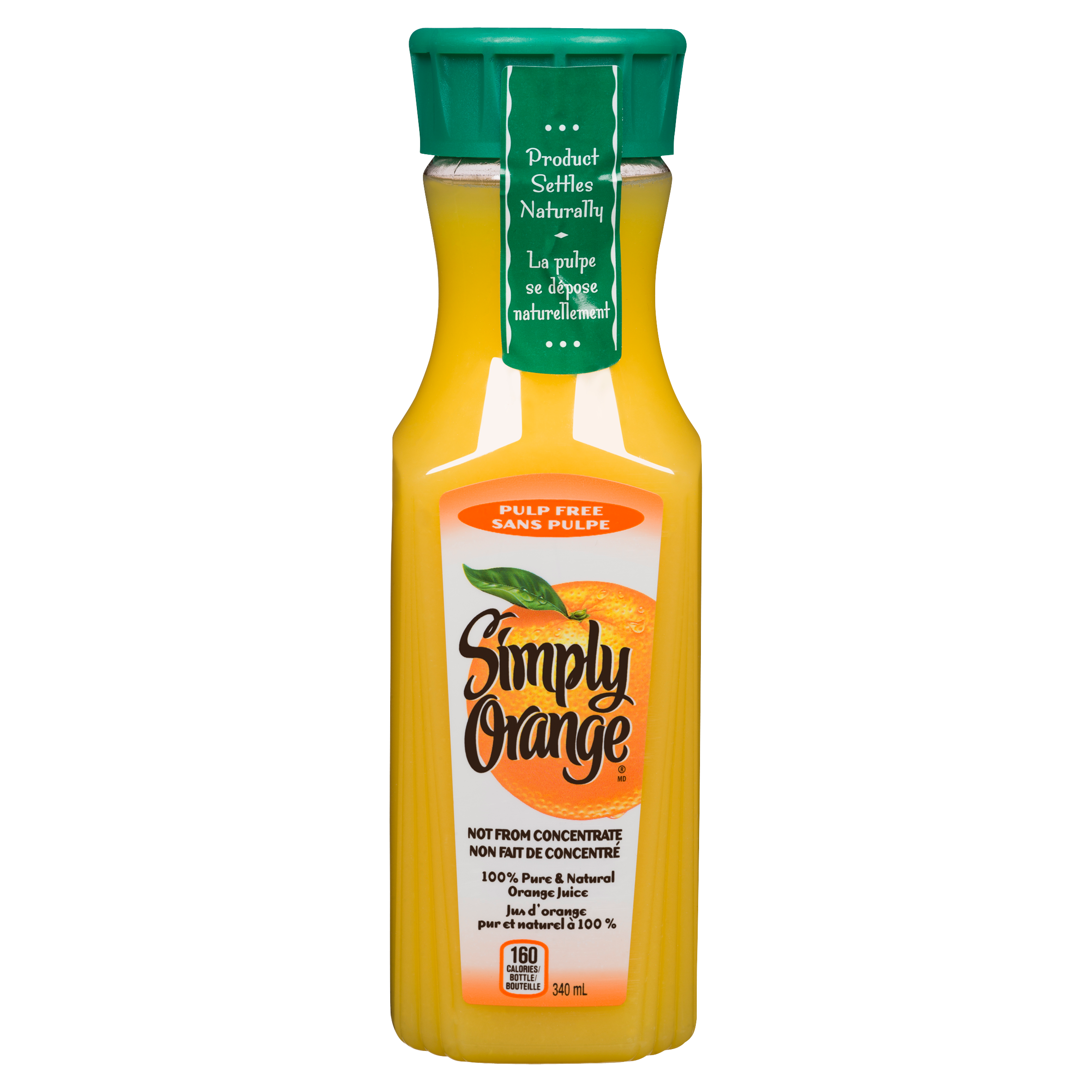 Simply Orange 100 Pure & Natural Orange Juice Pulp Free 340 ml
