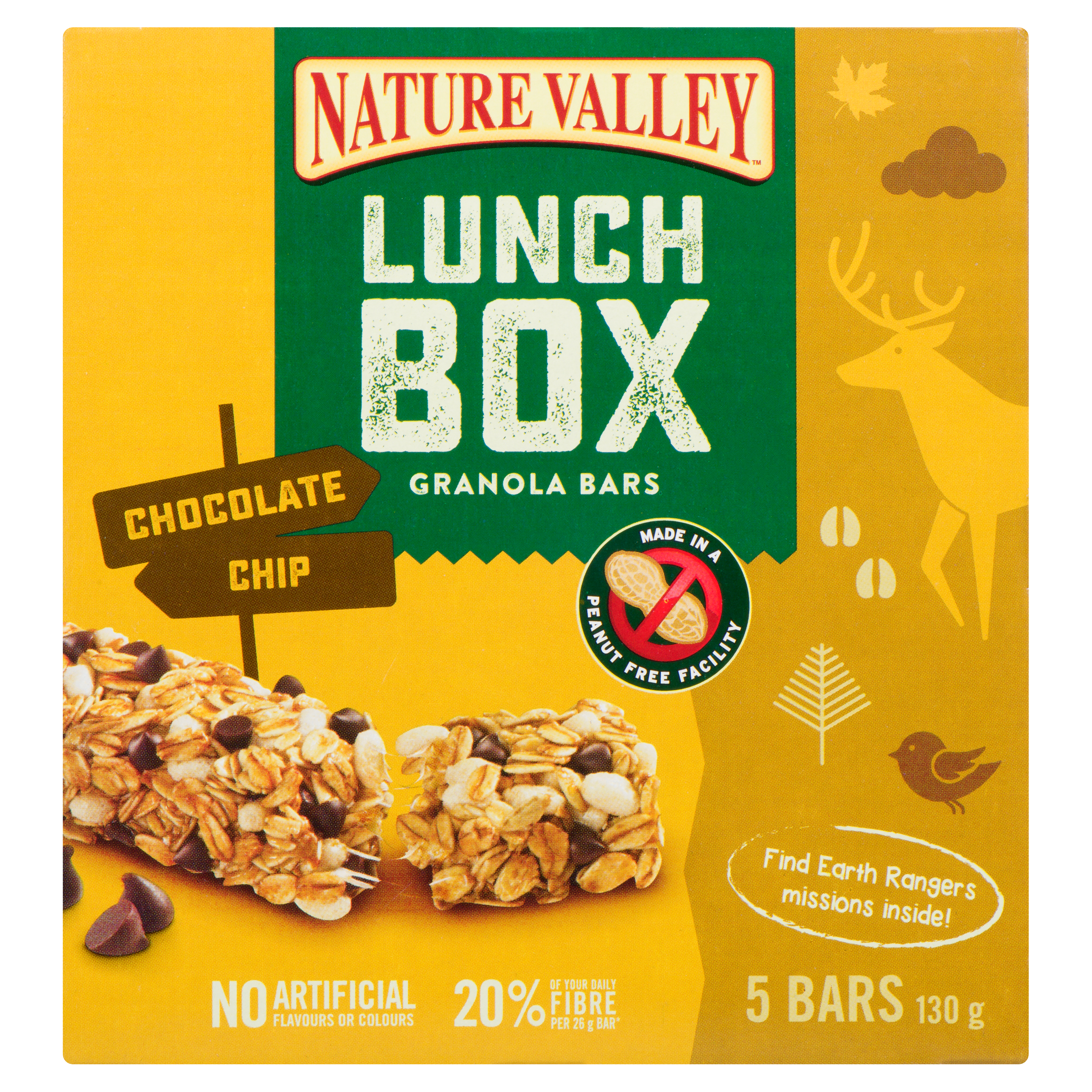 Nature Valley Lunch Box Chocolate Chip 5 Bars 130 g