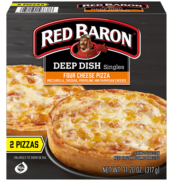 Red Baron Deep Dish Singles Pizza Four Cheese 317g