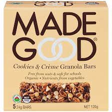 MADE GOOD BARS COOKIE/CREME