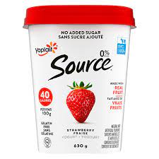 YPL SOURCE YOGURT STRAWBERRY